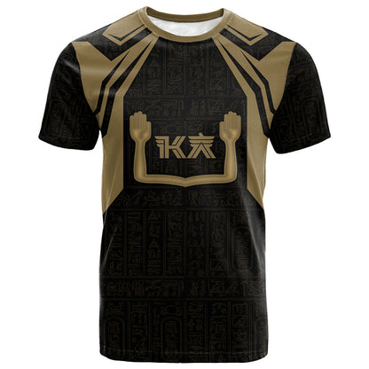 Custom Egypt KA T shirt Gold Symbol Hieroglyphic Texture