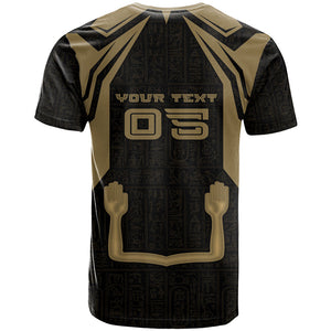 Custom Egypt KA T shirt Gold Symbol Hieroglyphic Texture