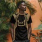 Custom Egypt KA T shirt Gold Symbol Hieroglyphic Texture