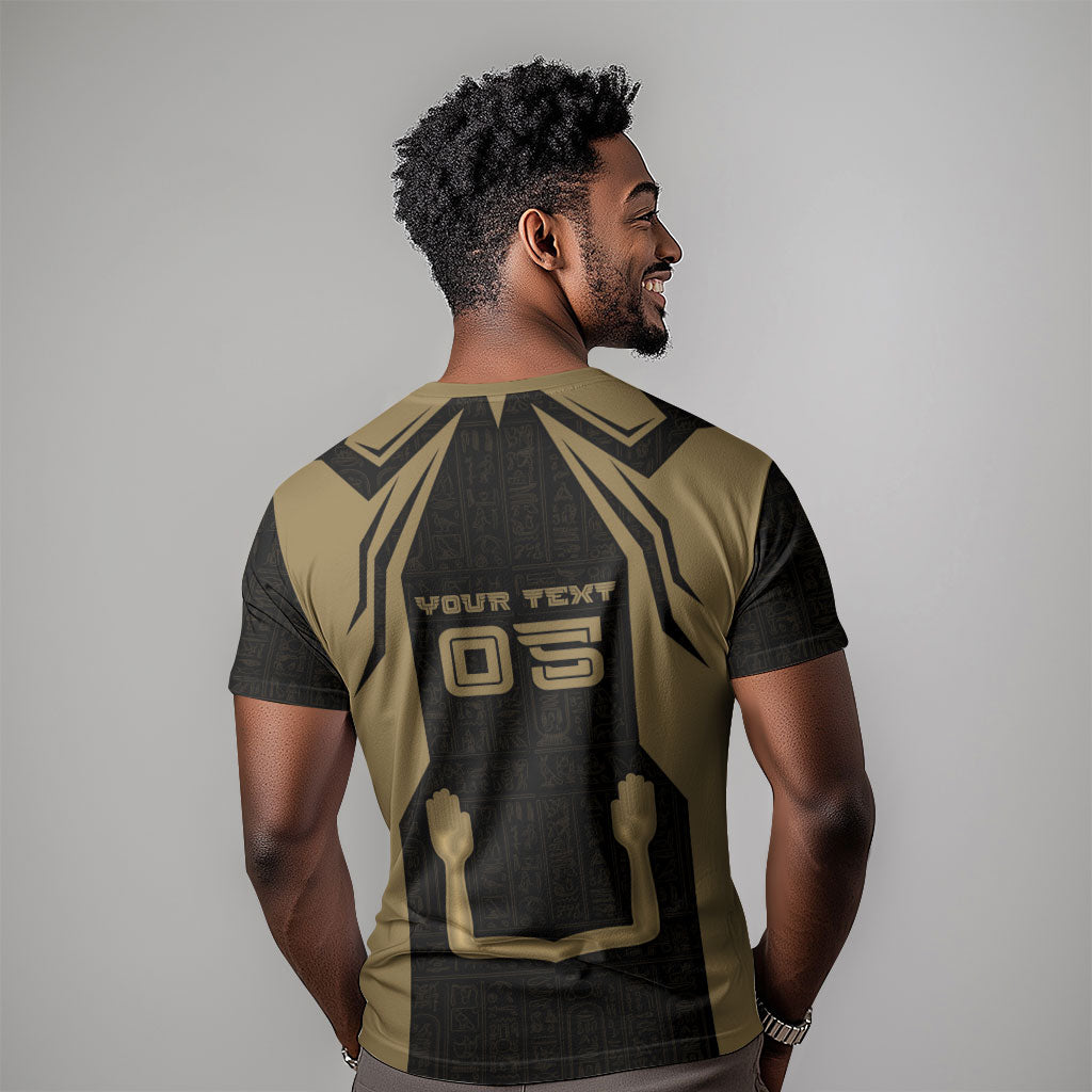 Custom Egypt KA T shirt Gold Symbol Hieroglyphic Texture