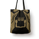 Custom Egypt KA Tote Bag Gold Symbol Hieroglyphic Texture