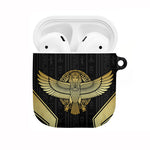 Egypt BA AirPods Case Winged Pharaoh Hieroglyphic Patterns