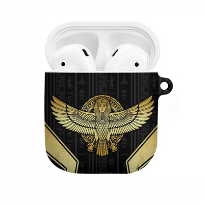 Egypt BA AirPods Case Winged Pharaoh Hieroglyphic Patterns