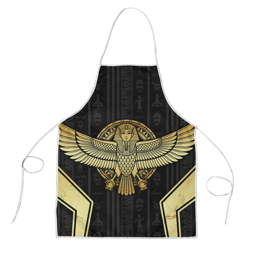 Egypt BA Apron Winged Pharaoh Hieroglyphic Patterns