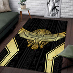 Egypt BA Area Rug Winged Pharaoh Hieroglyphic Patterns