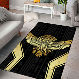 Egypt BA Area Rug Winged Pharaoh Hieroglyphic Patterns