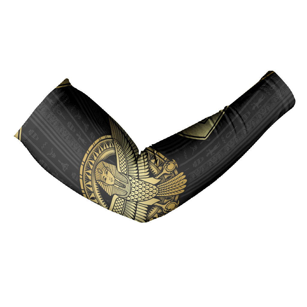 Egypt BA Arm Sleeves Winged Pharaoh Hieroglyphic Patterns