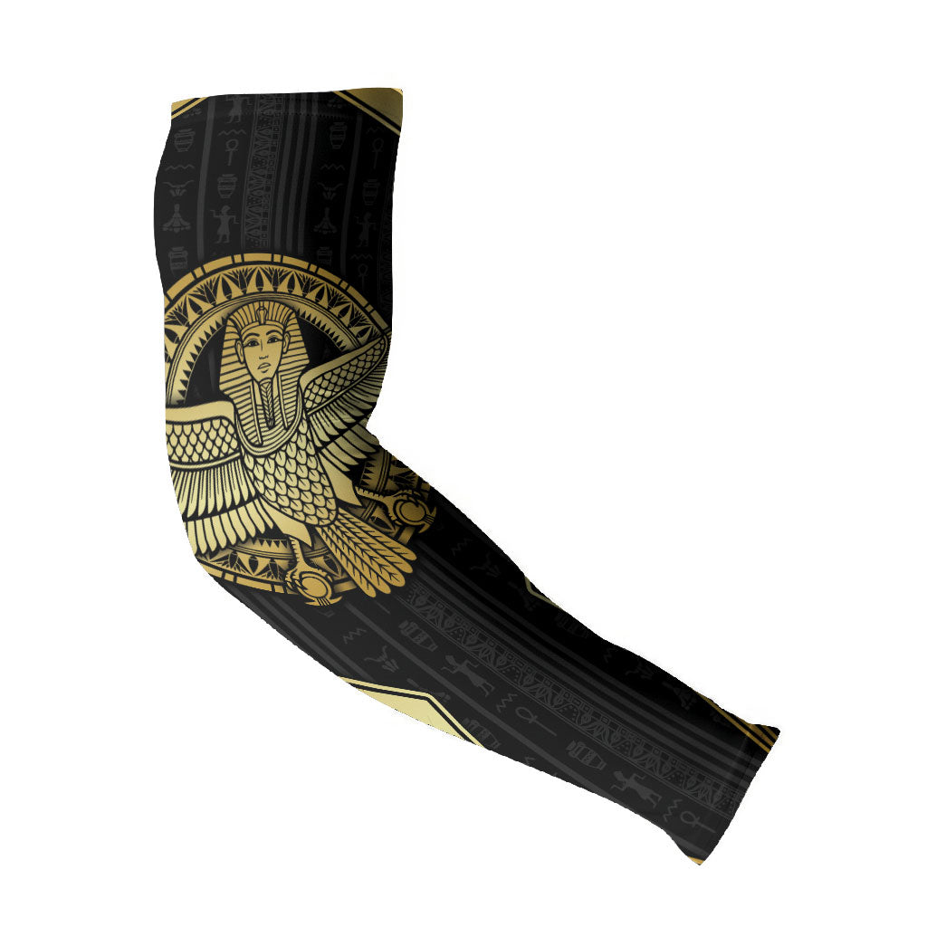 Egypt BA Arm Sleeves Winged Pharaoh Hieroglyphic Patterns