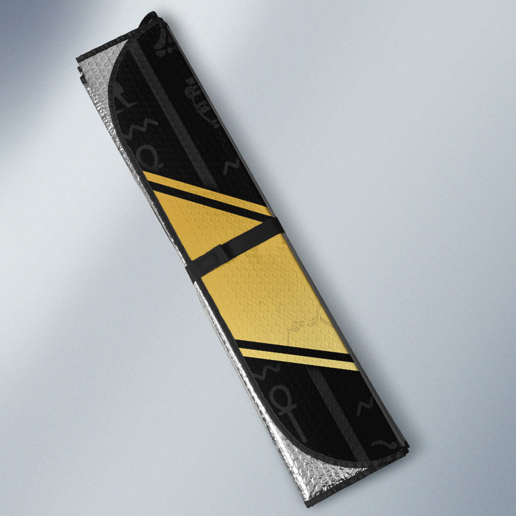 Egypt BA Auto Sun Shade Winged Pharaoh Hieroglyphic Patterns