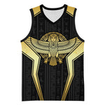 Egypt BA Basketball Jersey Winged Pharaoh Hieroglyphic Patterns