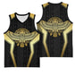 Egypt BA Basketball Jersey Winged Pharaoh Hieroglyphic Patterns
