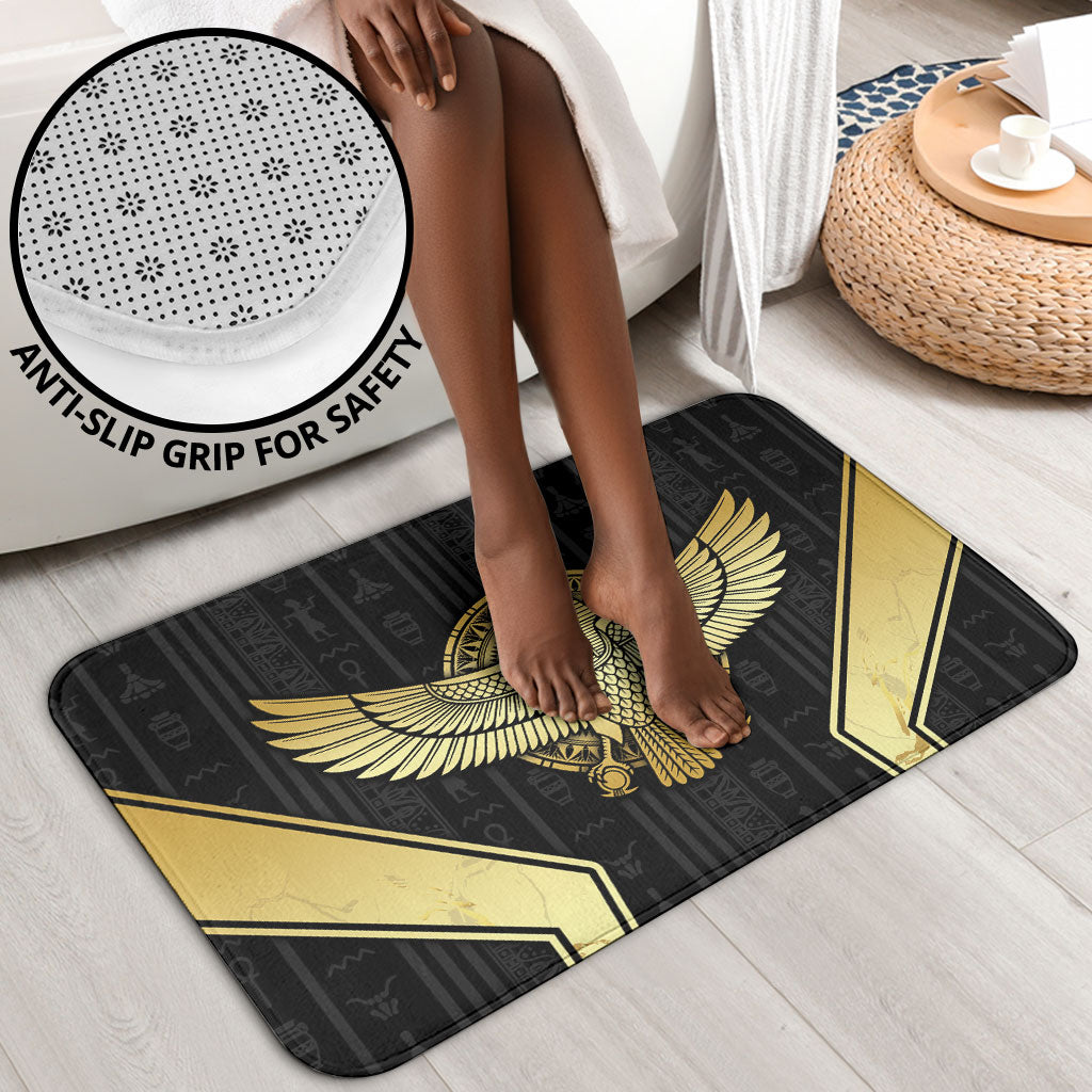 Egypt BA Bathroom Set Winged Pharaoh Hieroglyphic Patterns