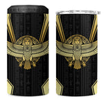 Egypt BA 4 in 1 Can Cooler Tumbler Winged Pharaoh Hieroglyphic Patterns