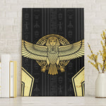 Egypt BA Canvas Wall Art Winged Pharaoh Hieroglyphic Patterns