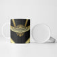 Egypt BA Ceramic Mug Winged Pharaoh Hieroglyphic Patterns