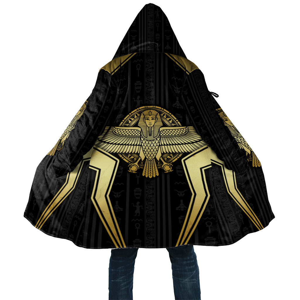 Egypt BA Cloak Winged Pharaoh Hieroglyphic Patterns