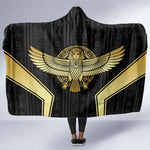 Egypt BA Hooded Blanket Winged Pharaoh Hieroglyphic Patterns