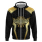Egypt BA Hoodie Winged Pharaoh Hieroglyphic Patterns