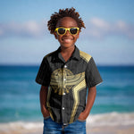 Egypt BA Kid Hawaiian Shirt Winged Pharaoh Hieroglyphic Patterns