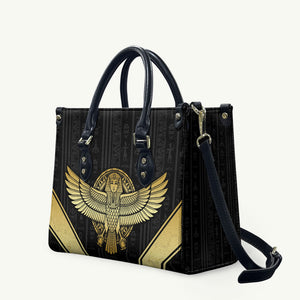 Egypt BA Leather Bag Winged Pharaoh Hieroglyphic Patterns