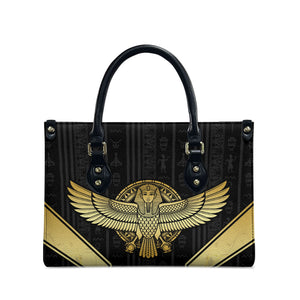 Egypt BA Leather Bag Winged Pharaoh Hieroglyphic Patterns