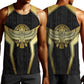 Egypt BA Men Tank Top Winged Pharaoh Hieroglyphic Patterns