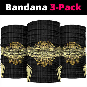 Egypt BA Neck Gaiter Winged Pharaoh Hieroglyphic Patterns