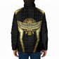 Egypt BA Padded Jacket Winged Pharaoh Hieroglyphic Patterns