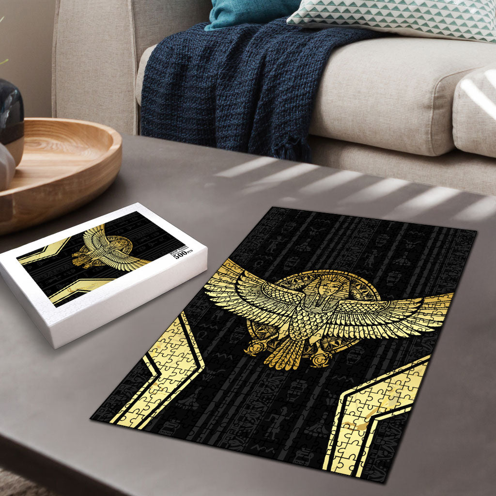 Egypt BA Puzzle Winged Pharaoh Hieroglyphic Patterns
