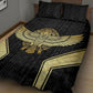 Egypt BA Quilt Bed Set Winged Pharaoh Hieroglyphic Patterns