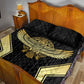 Egypt BA Quilt Bed Set Winged Pharaoh Hieroglyphic Patterns
