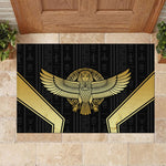 Egypt BA Rubber Doormat Winged Pharaoh Hieroglyphic Patterns