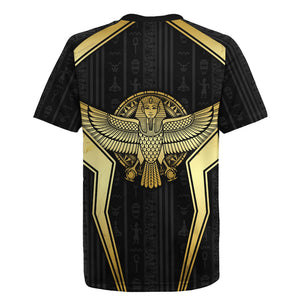 Egypt BA Rugby Jersey Winged Pharaoh Hieroglyphic Patterns