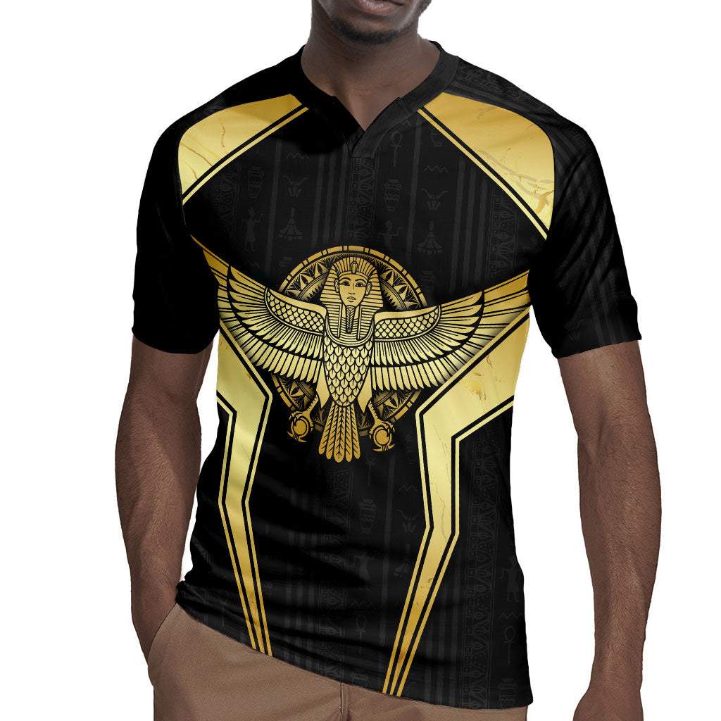 Egypt BA Rugby Jersey Winged Pharaoh Hieroglyphic Patterns