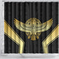 Egypt BA Shower Curtain Winged Pharaoh Hieroglyphic Patterns