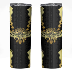 Egypt BA Skinny Tumbler Winged Pharaoh Hieroglyphic Patterns