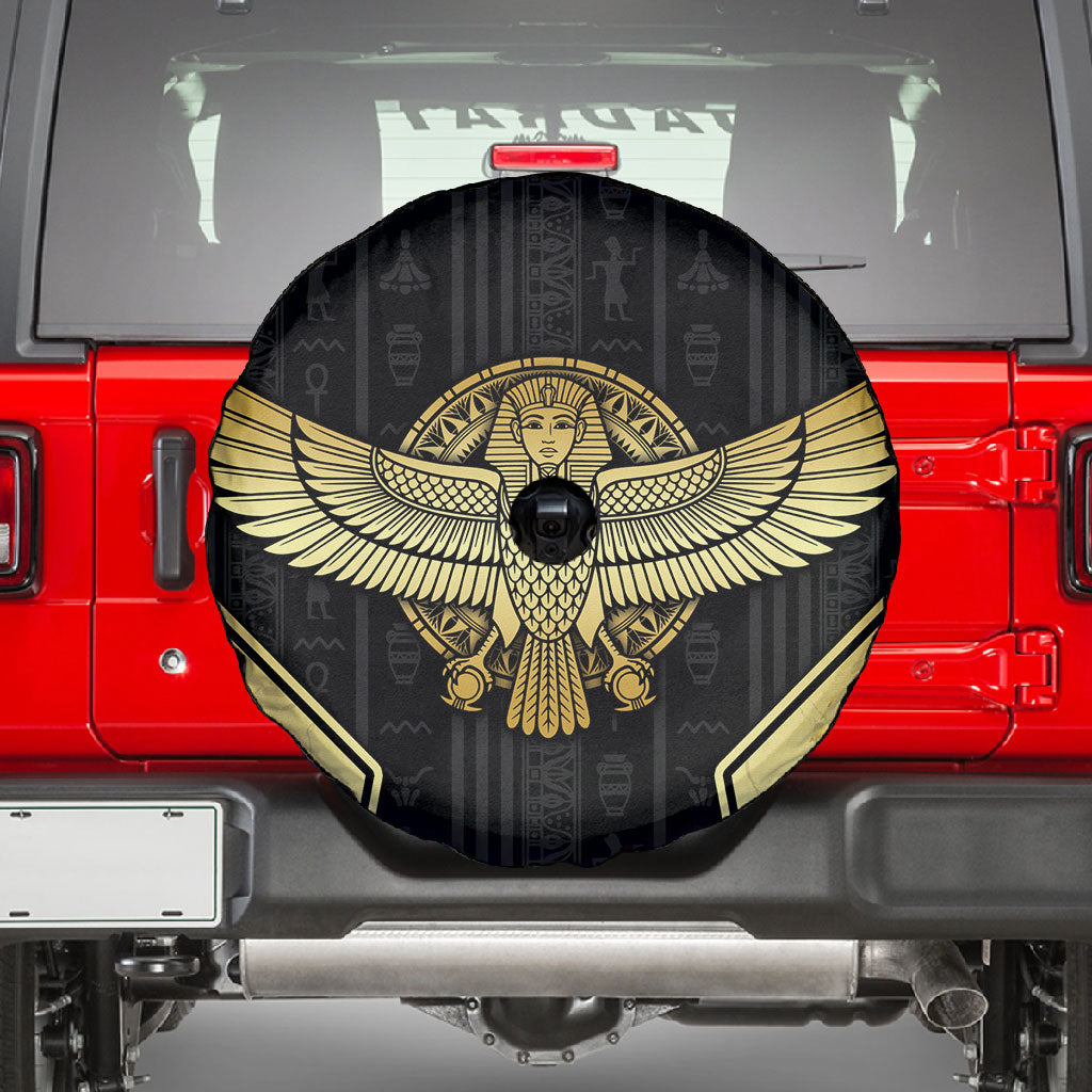 Egypt BA Spare Tire Cover Winged Pharaoh Hieroglyphic Patterns