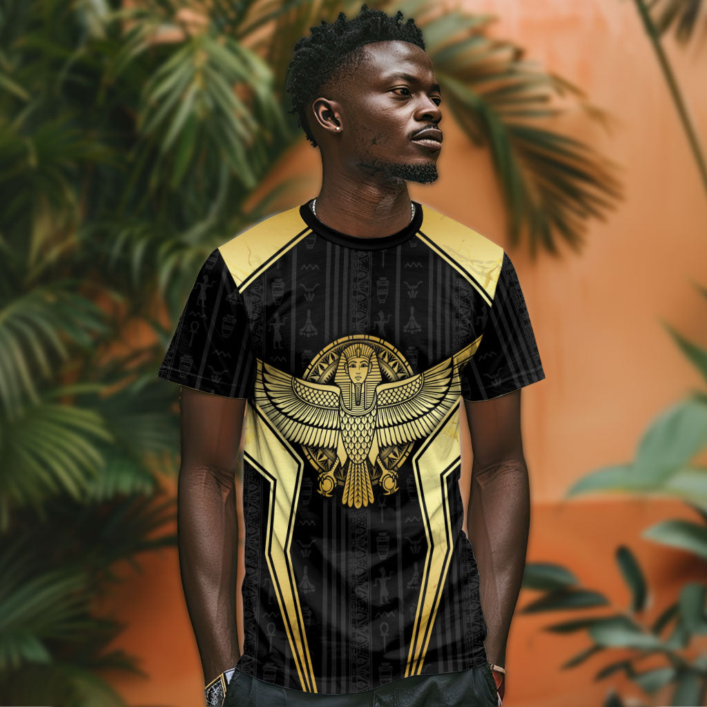 Egypt BA T shirt Winged Pharaoh Hieroglyphic Patterns