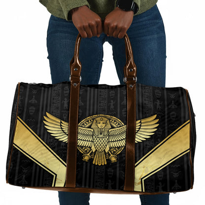Egypt BA Travel Bag Winged Pharaoh Hieroglyphic Patterns