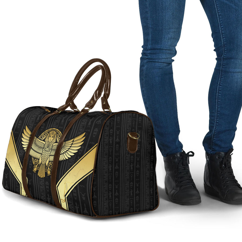 Egypt BA Travel Bag Winged Pharaoh Hieroglyphic Patterns