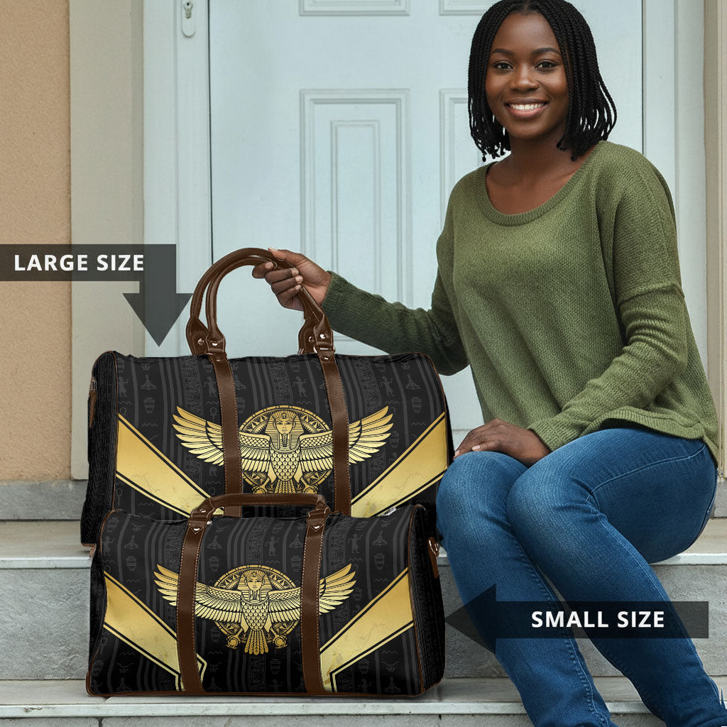 Egypt BA Travel Bag Winged Pharaoh Hieroglyphic Patterns
