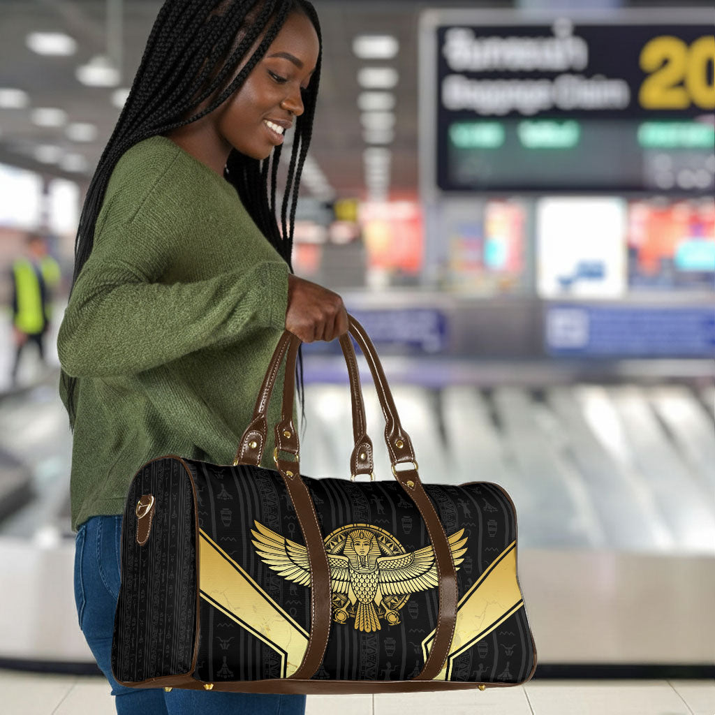 Egypt BA Travel Bag Winged Pharaoh Hieroglyphic Patterns