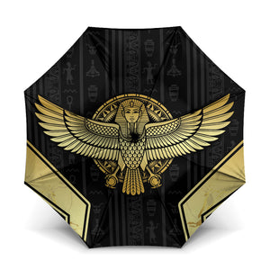 Egypt BA Umbrella Winged Pharaoh Hieroglyphic Patterns