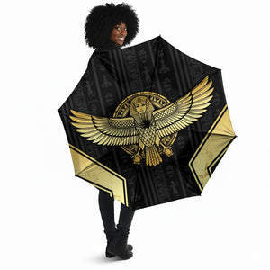 Egypt BA Umbrella Winged Pharaoh Hieroglyphic Patterns
