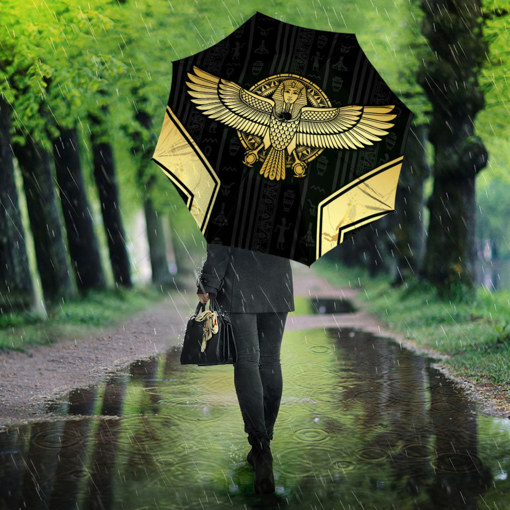 Egypt BA Umbrella Winged Pharaoh Hieroglyphic Patterns