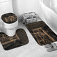Egyptian God Anubis Bathroom Set Jackal Headed Deity Ancient Egypt Mythology Gilded