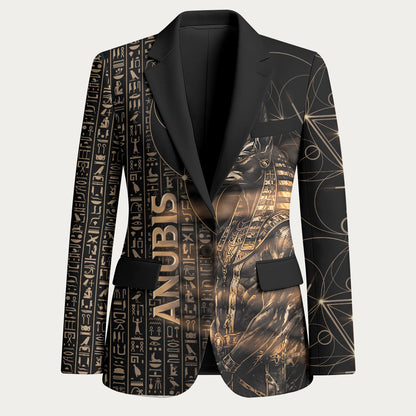 Personalized Egyptian God Anubis Blazer Jackal Headed Deity Ancient Egypt Mythology Gilded