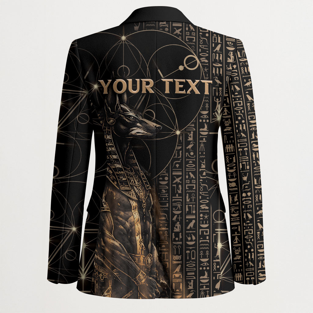 Personalized Egyptian God Anubis Blazer Jackal Headed Deity Ancient Egypt Mythology Gilded