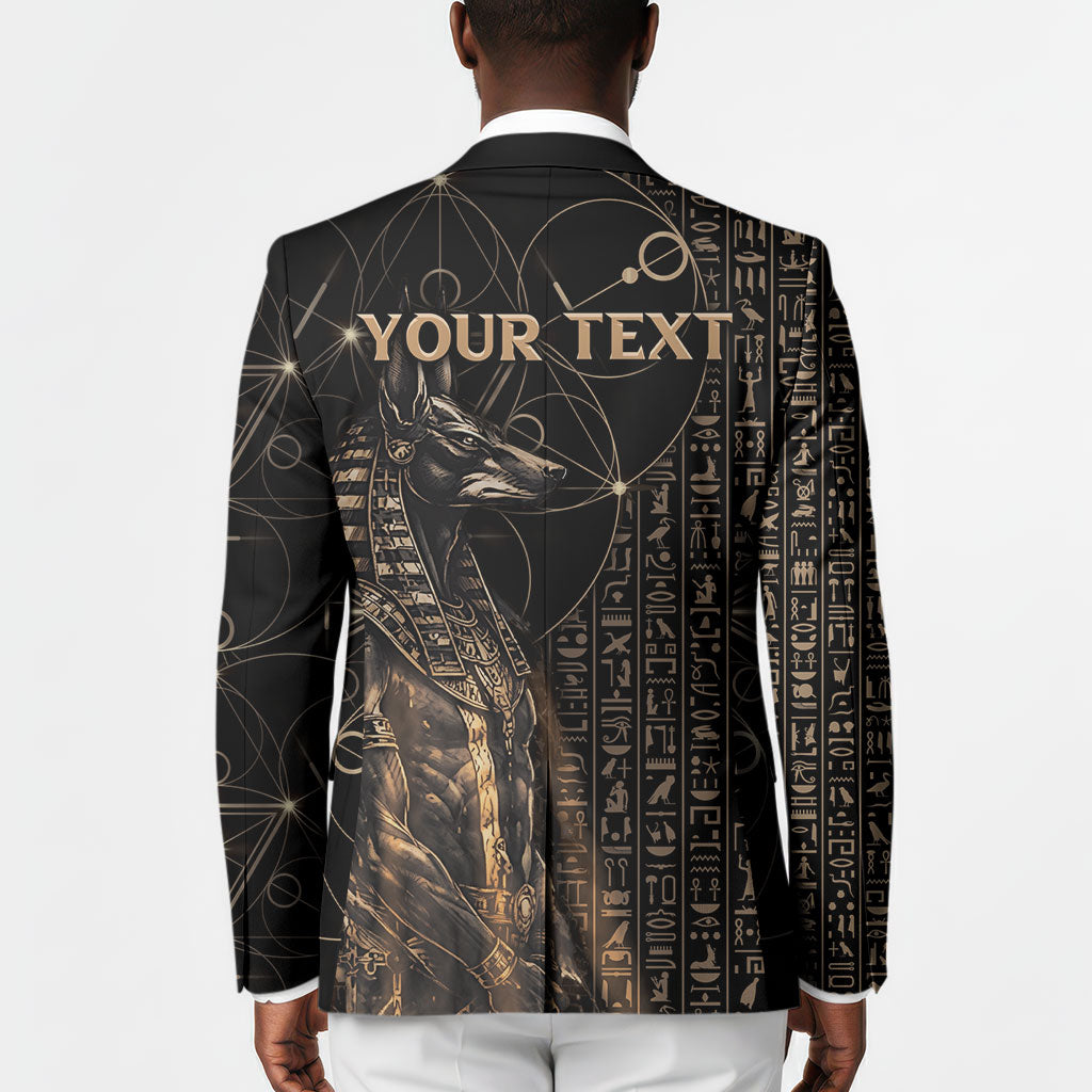 Personalized Egyptian God Anubis Blazer Jackal Headed Deity Ancient Egypt Mythology Gilded