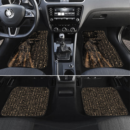 Personalized Egyptian God Anubis Car Mats Jackal Headed Deity Ancient Egypt Mythology Gilded